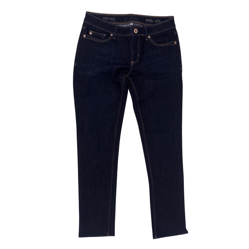 DL1961 Angel Mid Rise Skinny‎ Ankle Jeans Dark Wash Size 28 Stretch Casual Chic